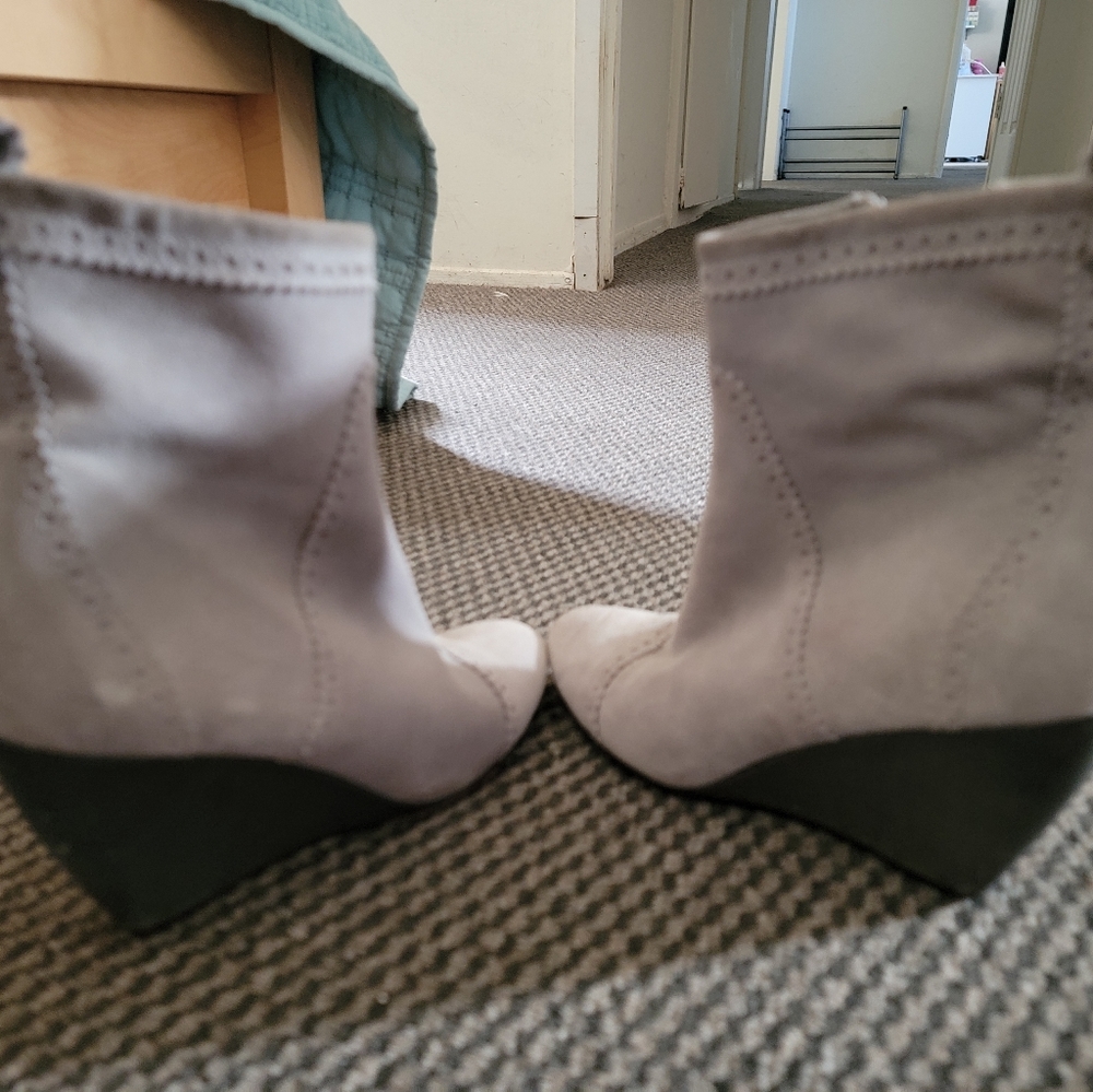 Balenciaga Boots Grey Suede Size 5 - Picture 3 of 5